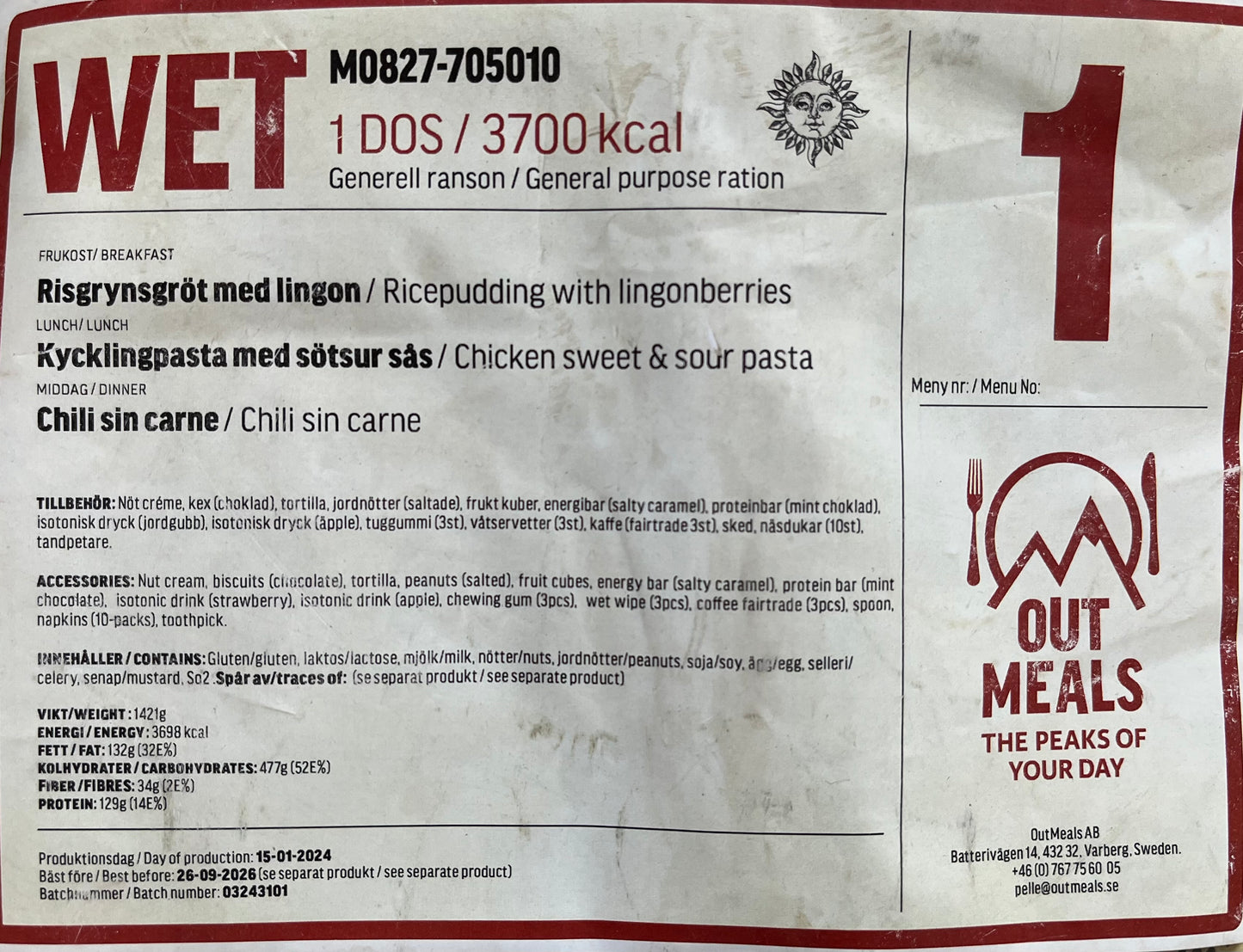 Ration de combat suédoise