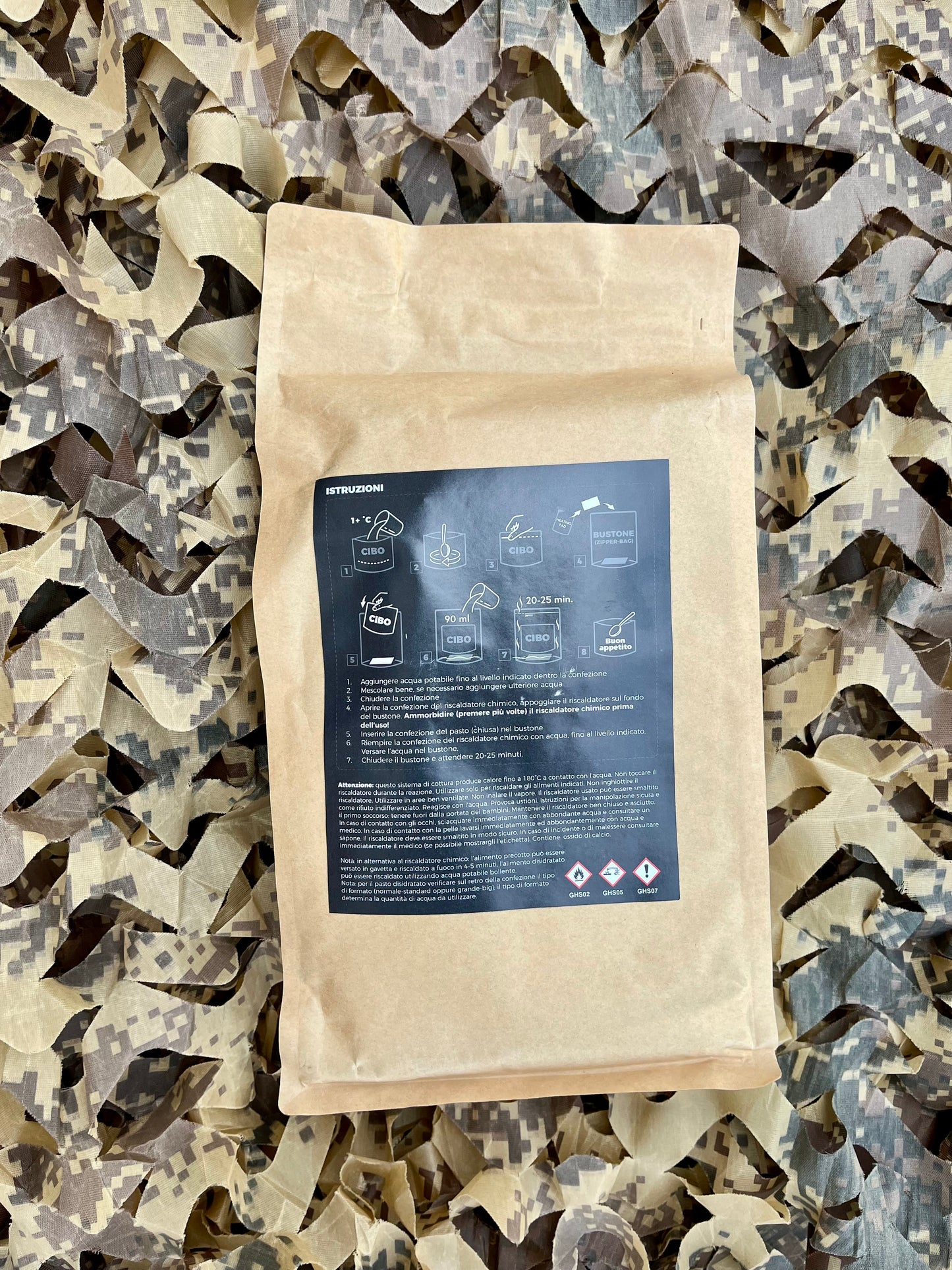 Ration italienne troupe commando alpin - Menu 3