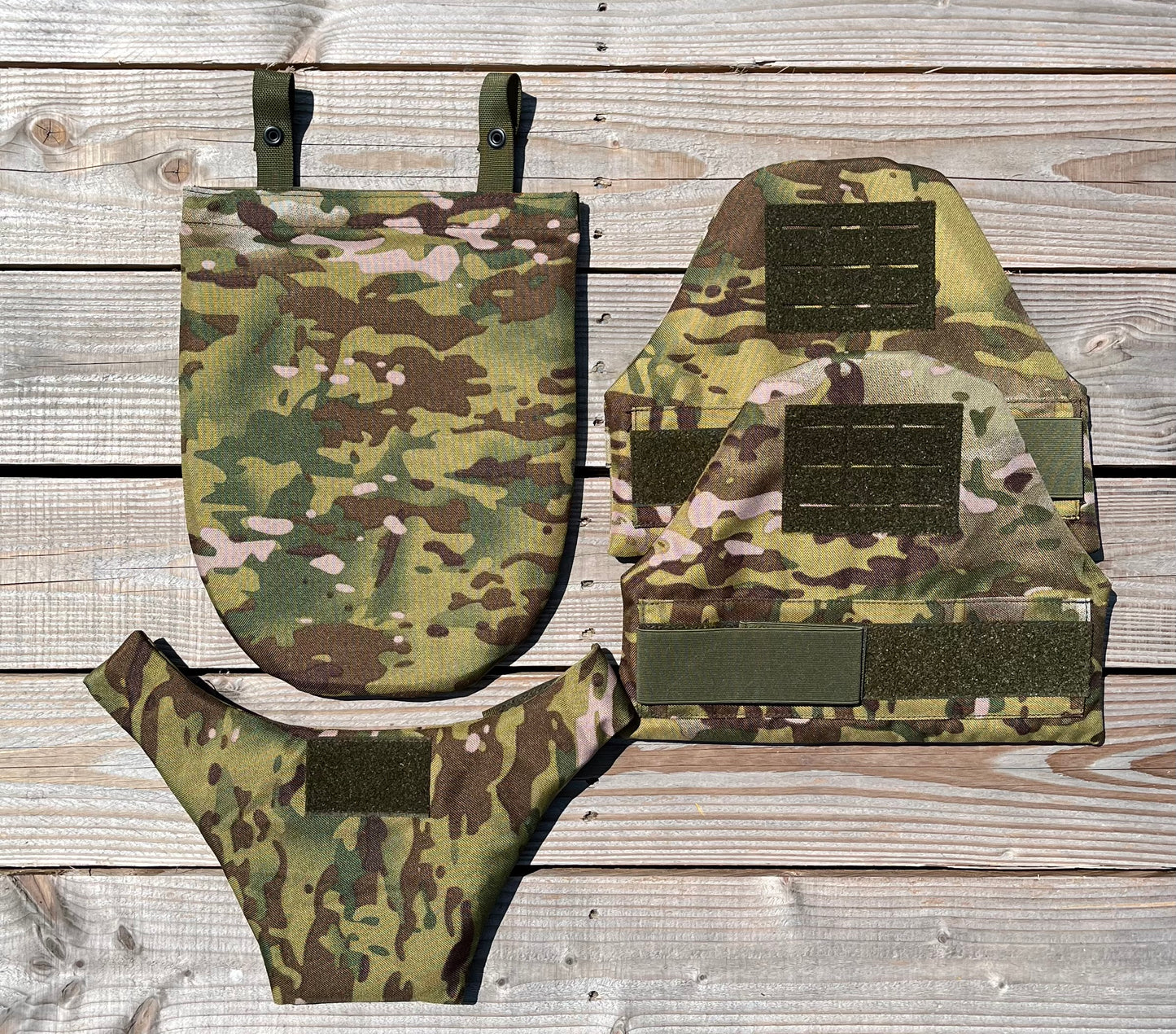 chaleco de camuflaje pesado