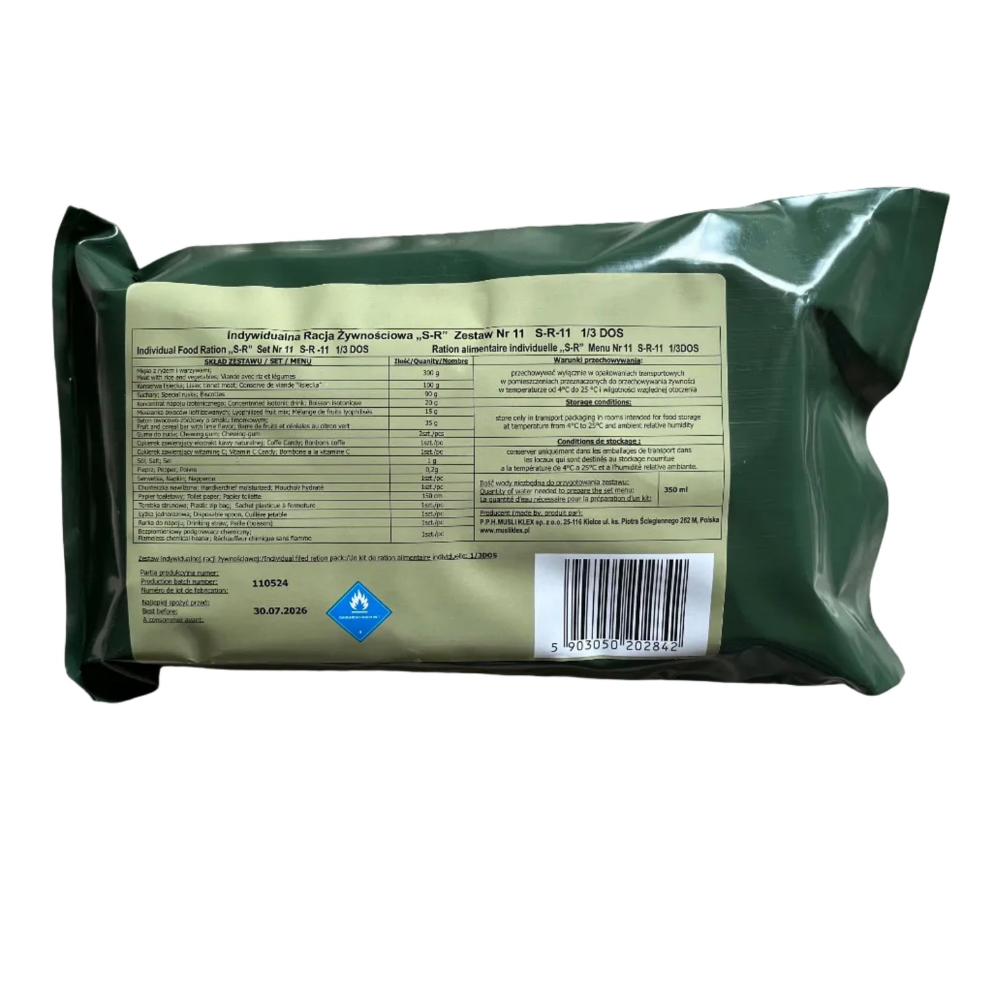 Ration polonaise 8h