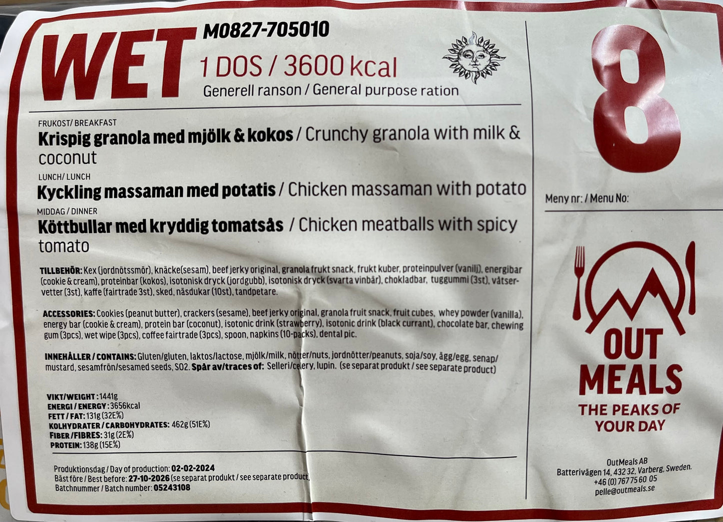 Ration de combat suédoise