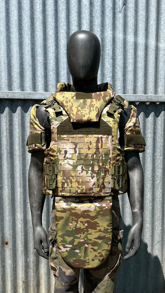 chaleco de camuflaje pesado